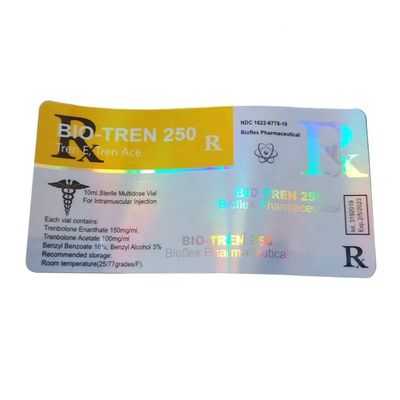 برچسب های ویال 10 میلی لیتری لمینیت شده براق نقره ای Self Adhesive عرض 30 میلی متر