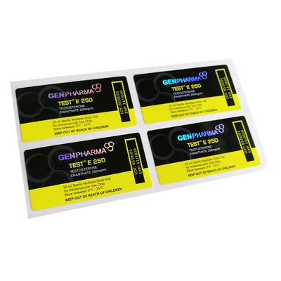 برچسب های ویال 10 میلی لیتری لمینیت شده براق نقره ای Self Adhesive عرض 30 میلی متر