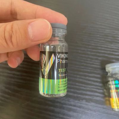 کاغذ هنری برچسب های ویال استروئیدی دارویی CMYK Color ISO تأیید شده است