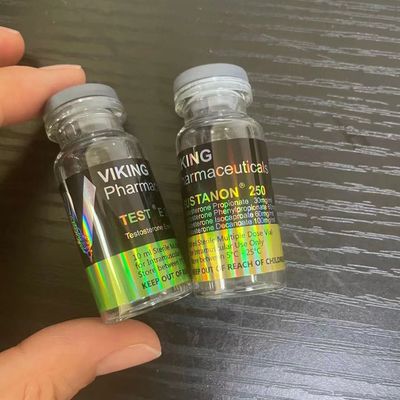 کاغذ هنری برچسب های ویال استروئیدی دارویی CMYK Color ISO تأیید شده است