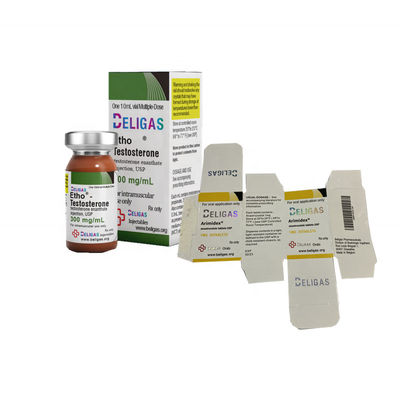 چسب برچسب های ویال کوچک ODM Glossy Lamination برای تستوسترون