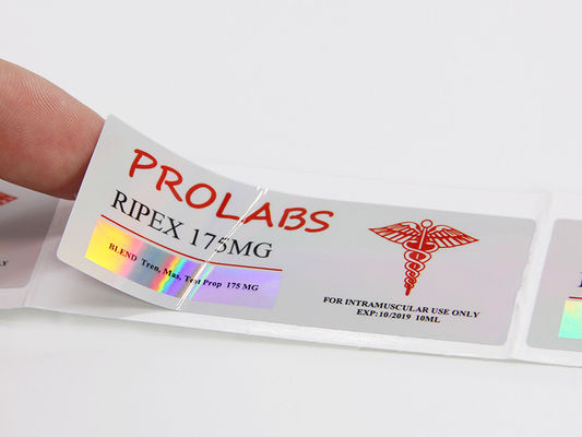 ISO Gold Foil Printing 10ml Vial Labels Sthesive Sticky Sticky for Trenbolone Acetate