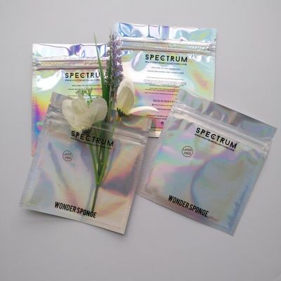 کیسه فویل آلومینیومی CMYK Color Ziplock کیسه فویل آلومینیومی داغ مهر زنی