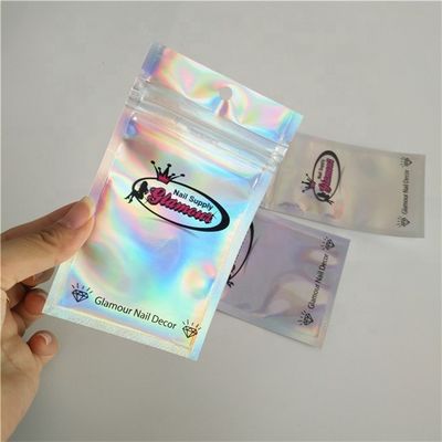 کیسه فویل آلومینیومی CMYK Color Ziplock کیسه فویل آلومینیومی داغ مهر زنی