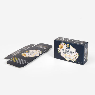 جعبه کاغذی لوازم آرایشی و بهداشتی بازیافت شده 300 گرم بر اثر مشکی